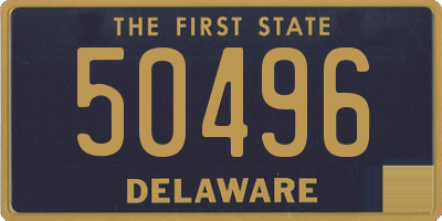 DE license plate 50496