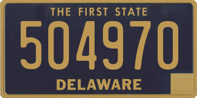 DE license plate 504970
