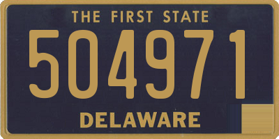 DE license plate 504971
