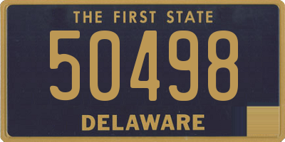 DE license plate 50498