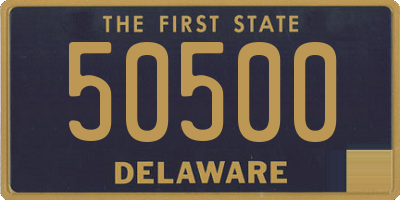 DE license plate 50500