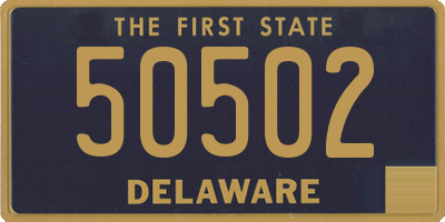 DE license plate 50502