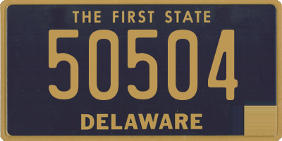 DE license plate 50504