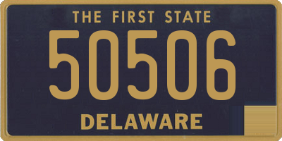 DE license plate 50506