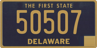 DE license plate 50507