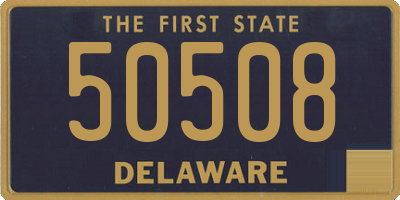 DE license plate 50508