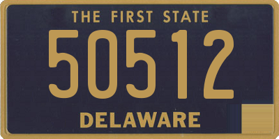 DE license plate 50512