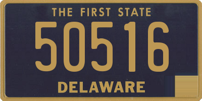 DE license plate 50516