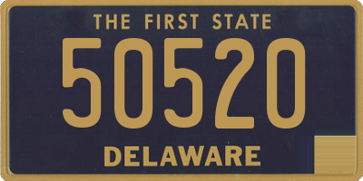 DE license plate 50520