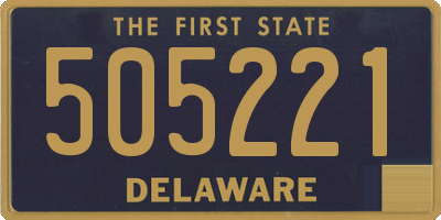 DE license plate 505221
