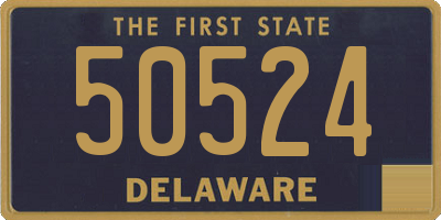 DE license plate 50524