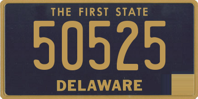DE license plate 50525