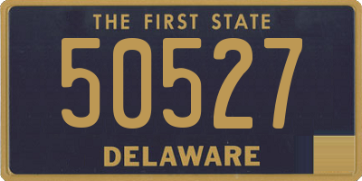 DE license plate 50527