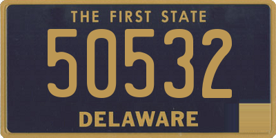 DE license plate 50532