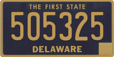 DE license plate 505325