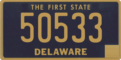 DE license plate 50533