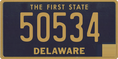 DE license plate 50534