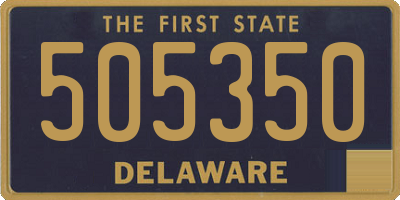 DE license plate 505350