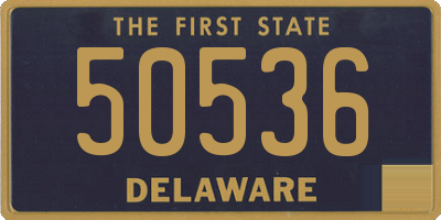 DE license plate 50536