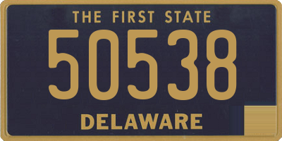 DE license plate 50538