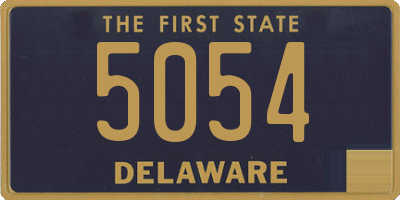 DE license plate 5054