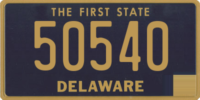 DE license plate 50540