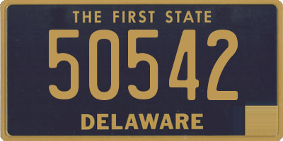 DE license plate 50542