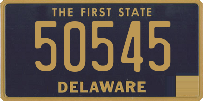 DE license plate 50545