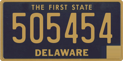 DE license plate 505454