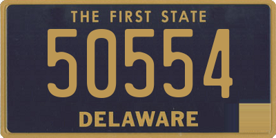 DE license plate 50554