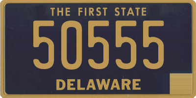 DE license plate 50555