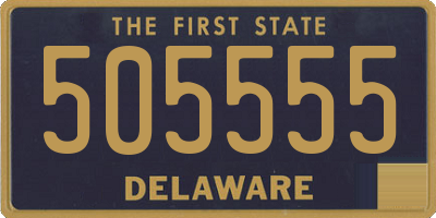 DE license plate 505555