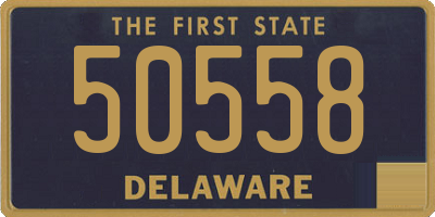 DE license plate 50558