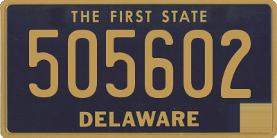 DE license plate 505602