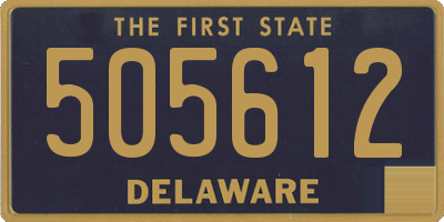 DE license plate 505612