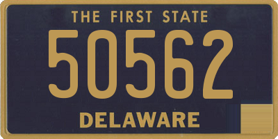 DE license plate 50562