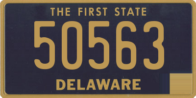 DE license plate 50563