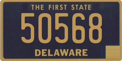 DE license plate 50568