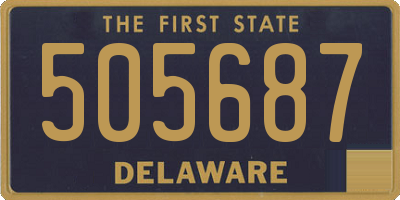 DE license plate 505687