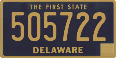 DE license plate 505722