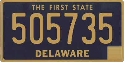 DE license plate 505735