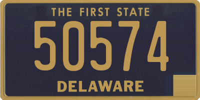 DE license plate 50574