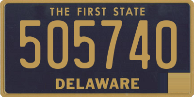 DE license plate 505740