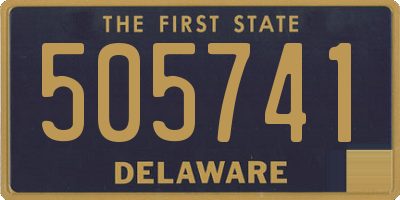 DE license plate 505741
