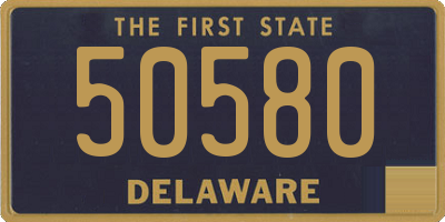 DE license plate 50580