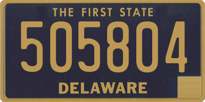 DE license plate 505804