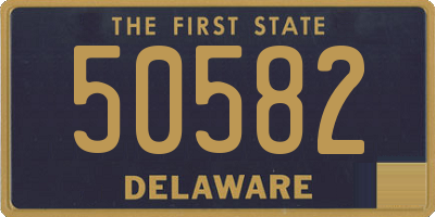 DE license plate 50582