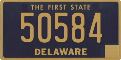 DE license plate 50584