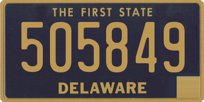 DE license plate 505849