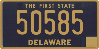 DE license plate 50585